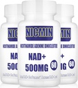 Lipozomální NAD + 500 mg s TMG 300mg, skutečný NAD + dodatek (není prekurzor) účinnější než NMN, Nicotinamid Riboside Alternative pro buněčnou energii, zdravé stárnutí a svalové opravy 180 Kapsle