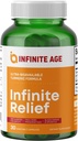 Nekonečný věk Nekonečný Relief Joint Support Dodatek, 30 Počet - Made in USA, Vegan, Gluten Free, All- Natural - 250mg Turmeric Extract Plus 240mg Salicin z White Willow Bark