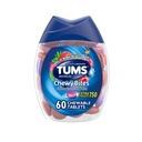 TuMS Chewy Bites Antacid Tablety pro Chewable Heartburn Relief and Acid Indigestion Relief, Asdied Berries - 60 Počet