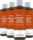 Basics First Aid Antiseptic, 10% Povidon Jod Solution, 8 Fl Oz, balení po 4 ks