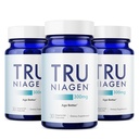 TRU NIAGEN patentovaný doplněk NAD pro anti aging a buněčné regenerace, 300mg Niagen, 30 Servings CUR 124; Podporuje buněčnou energii, mozek, svalovina 124; Nikotinamid Riboside (NR) Take 1 Daily CUR 124; 3 Lahve