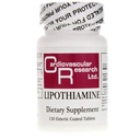 Kardiovaskulární výzkum Lipothiamin B dodatek 120 Tablety - Vitamin B1 Nyní s Alpha Lipoic Acid - 1 X 120 Počet