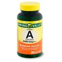 Jarní údolí vitamín A dodatek 2400 mcg- 250 Softgels balení po 2