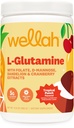 Wellah L- glutamin Powder Tropical Punch (50 Servings) - 5g L- glutamin Per Serving, Sweeced with Stevia