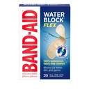 Band- Aid Brand Water Block Flex 100% vodotěsné adhezivní obvazy pro první-Aid Wound Péče o malé kusy, Scraps & Wounds, Ultra- Flexible Design, Sterilní, All One Size, 20 ct