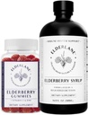 Elderlane Elderberry Syrup a Elderberry Gummies - Dříve RD Naturals - Imunitní podpůrný dodatek pro dospělé a děti - 16.9 Oz Syrup a 60ct Gummies