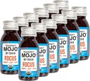 TEAONIC Můj mozek Mojo: Focus Wellness Shots - USDA- Certified Vegan Formule s Ginkgo Biloba, Ginger, Turmeric - 12 Lahve x 2 Fl Oz Each - Gluten- Free, Non- GMO