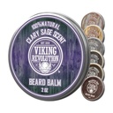 Viking Revolution Clary Sage Beard Balm - Vousové máslo s arganovým olejem, Vousy Softtener pro muže s jojobovým olejem - Vousy Moisturizer pro muže s včelím voskem - Vousy pro muže (2oz, 1 balení)