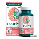 NEURIVA Original Decaffeinated Clinically Tested Nootropic Brain Supplement for Memory, Focus & Concentration, NeuroFactor & Fosfatidylserine, 28ct Kapsle