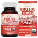 Organický vitamin C C124; Vitamin C z celého jídla z ovoce plus Absorpce Vylepšení Kofaktory - Vegan, Zvýšená biologická dostupnost - Imunitní podpora, Antioxidant, Celkové zdraví (90 Služeb)