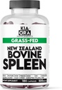Tráva Fed Bovine Spleen dodatek 124; Freeze- Sušený, Vysušený Spleen Glandular - Podporuje imunitní funkci a krevní zdraví - Předsíň varhanní kapsle - 180ct