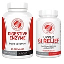 Silver Fern Brand - Horní a dolní GI sada pro podporu trávení - GI Relief and Digestive Enzymes Bundle