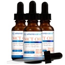 Schválený olej Science ® MCT - čistý triglycerid ze středního řetězce (MCT) olej získaný z kokosových ořechů s kyselinou Capricus (C8) a kyselinou Capric (C10) - Vegan, 60 ml - balení po 3 ks