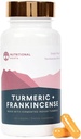 Nutriční Roots - Indický kurkuma + Frankincense - S 95% kurkuminoidy, Curcumin Longa, Boswellia Serrata & Black Pepper - Podporuje společné zdraví - Dietní dodatek - 1 měsíc Dodávka - 60 Kapsle