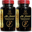 Menopauza Supplement - female Hormon Balance Dodatek, Přírodní podpora pro návaly horka, Čisté menopauzy doplňky pro ženy, Přírodní společná podpora - 2 Lahve 120 Kapsle
