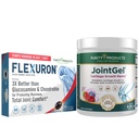 Produkty čistoty Flexuron Joint Formule + Joint Gel Flexuron (Krill Oil, Low Molekular Weight Hyaluronic Acid, Astaxanthin) - Joint Gel Berry Powder (Bioactive Collagen Peptides + MSM)