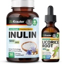 BIO KRAUTER Inulin 100 Kapsle & Lékořice Kořenová tinktura 2 Fl. Oz.