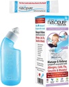 Nasopure Nasal Wash, Little Sampler Kit, "The Nicer Neti Pot" Sinus Wash Kit, Komfortní Nasal Rinse 4 Oz Bottle & 4 Salt Packets (3.75 Gr Each), Nasal Congestion, Cold, Alergie, Nasal zavlažování