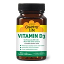 Country Life Vitamin D3 2500 I.U. Bezlepkové, 60 Softgels