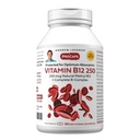 ANDREW LESSMAN Vitamin B12 250 180 Kapsle - Absorpčně chráněná methylkobalamin (přírodní koenzym vitamin B12), esenciální pro podporu energie a stresu, Plus B- komplex, snadno polykající tobolky