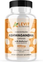 Organic Ashwagandha 600mg - 60 Počet (2- Month Supply) - Vegan - BioPerine for Improved Absorption - Stress, Mood & Wellbeing Support