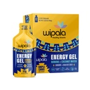 Wipala Energy Gel, Banana Coconut, 12 Pack - Caffeine Free, Certified Vegan, Non GMO - Čistá energie pro vytrvalost cvičení, běh a výkon