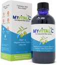 MyVitalC Organic Extra Panenský olivový olej - čistý doplněk ESS60 Antioxidant - pro anti- stárnutí, oxidaci, dlouhověkost, spánek, více energie - 120ML