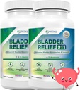 Relief 911 Detoxikační síla - pro muže a ženy poskytuje podporu močového měchýře, 60 Veggie Kapsle - 2 balení
