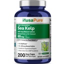 NusaPure Sea Kelp Natural jód 325mcg 10: 1 Extract, 65 mg Ekvivalentní s 650 mg Kapsle 200 Počet (Non- GMO, Vegan)