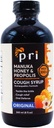 P.R.I Přírodní suchý kašel Sirup s medem Manuka, Propolis, Tea Tree Oil a vitamín C - Krční a imunitní podpora, Original Flavor, 8oz