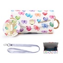 MGZNMTY Asthma Inhaler Case, Carrying and Travel Holder Case kompatibilní s Handy Inhaler pro dospělé a děti (POUZE CASE) (Prchající srdce)