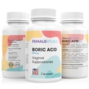 Suppository kyseliny borité pro ženy 600mg 30 Pack - Odor & Yeast Solution Boric Acid Suppository - Vaginální Suppository pro PH Balance & Vaginální zdraví - Vagitis Solution pro ženy