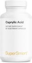Supersmart Capyl Acid Supplementary 1350mg / den (od MCT Oil) - Medium- Chain Triglycerides Saturated Fatty Acid - Octanoic Acid Acid Acid CLAS124; No-GMO & gluten Free - 90 Vegetarian Capsules