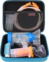 Elonbo Carriing Case pro Nebulizer Náhradní díly kity / Astma Inhaler / Inhaler Spacer Masky / Nebulizer Tubing příslušenství Náhradní sada, Handheld Inhaler Nebulizer Bag (Pouzdro pouze)