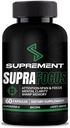 Nootropics Brain Support Dodatek. 60 Počet, pro muže a ženy. Mozkové doplňky pro paměť a zaměření s Lions Mane, Bacopa Monnieri, L Tyrosin. Mind Booster pro Focus dodatek a paměť.