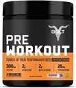 Bolt Pre Workout Dodatek s kofeinem, Citrulline Malate, B-Alanin, Taurin 124; Výbušná energie, Pump & Focus 124; 300g, 30 Služební 124; Blue Berry Blast