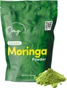 OMG! Superfoods Organic Moringa Powder - 100% čisté, USDA Certified Organic - Dobrý zdroj vápníku, železa, vitamínu A, vitaminu E & More! - 15.5 Ounces (1 balíček)