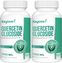 Quercetin Glucoside 1200mg Doplňky - Isoquercetin s 6X Biologická dostupnost, 120 Veggie Kapsle, Obsahuje Black Pepper & Rutin pro Max Absorpce