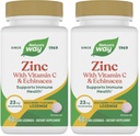 Přírodní způsob zink Lozeng s vitaminem C & Echinacea, Imunitní podpora *, Wild Berry Ochucené, 60 Lozeng (balení po 2)