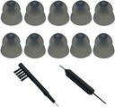 Smokey Sluchátko pomoc Power Domes Zavřít Domes Ušní tipy pro ReSound určitě Fit Style RIC RITE a Open Fit BTE zesilovač sluchu s čisticí nástroje Čistič a nosit pouzdro (Smokey, Medium)