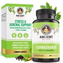 Starověké Bliss Ashwagandha s L- Theanine & Black Pepper Extract Kapsle, Energy & Natural Mood Supplement, Focus Supplement pro dospělé