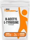 BulkSupplements.com N-Acetyl L-Tyrosin Powder-Tyrosin Supplement, NALT Powder, Amino Acid Supplement - Neochucený & gluten zdarma, 400mg na servírování, 1kg (2,2 kg) (balení po 1)