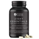 Celopotravinová esenciální multivitamíny pro dospělé a seniory - 2X denně - Vitamin A, C, D, E, B12 a minerály - Přírodní a holistická podpora (60 kapslí)