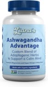 Ashwagandha Advantage, USDA Organic Blend for Stress Relief, Mood & Adrenal Support. Vyrobeno s Ashwagandha, kurkuma, Spirulina, a more - 60 Kapsle Čisté Non-GMO Vegan Dodatek