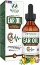 Organický ušní olej pro ušní infekci - Přírodní Earddrops for Uar Pain, Plavec 's Uar & Wax Removal - Děti, dospělí, Baby, & Dog Earche Remedy - Ušní kapky s Mullein, Česnek, Calendula Made in USA