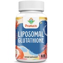 2400MG Lipozomální glutathion, s vitaminem C, mléčná thistle & alfa- lipoová kyselina, master antioxidanty, čistý redukovaný L- glutathion - imunitní systém, buněčné opravy, energie, vysoká absorpce, 60 Softgels