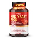 Ultra červená kvasinková rýže s CoQ10, Omega 3 Niacin, Vitamin D3 pro celkové Well- Bytí, Podpora imunitního systému - USA Made & Tested (150 Počet (balení po 1))