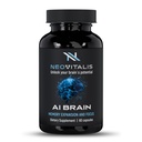 AI Brain Nootropní dodatek pro zaměření, paměti a duševní jasnost zlepšení kapsle pro muže a ženy, Caffeine- Free Daily Cognitive Support with Bacopa, Alpha GPC & Vitamin B6, 60 Vegetariánské kapsle