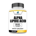 American Standard doplňky Alpha Lipoic Acid 1300mg Per Serving - Vegan, gluten Free, Non- GMO, 60 Kapsle, 30 Služeb