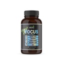 Focus 14-in-1 Nootropní Mozek Dodatek s Lions Mane, Alpha GPC Choline, Vitamin C & B12, Taurin, Bacopa - Energie, Cognitive, Podpora paměti, 60 Filler zdarma Kapsle